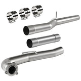 For 4.0/5.0 Inch 2011-2016 Chevy/GMC LML 6.6L Duramax DPF Delete Kit | Race Pipe Exhaust Downpipe-Back