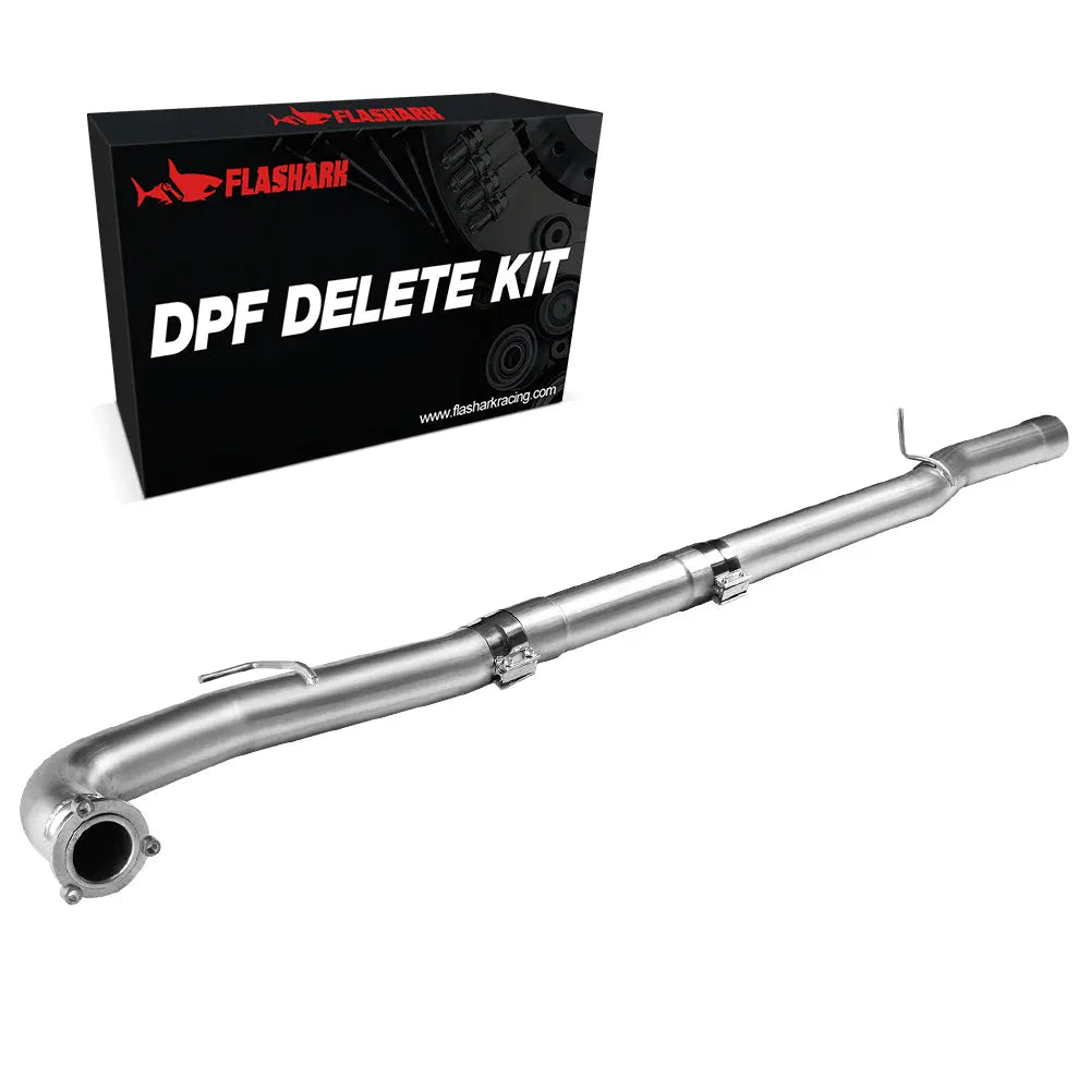 For 4.0/5.0 Inch 2011-2016 Chevy/GMC LML 6.6L Duramax DPF Delete Kit | Race Pipe Exhaust Downpipe-Back Flashark