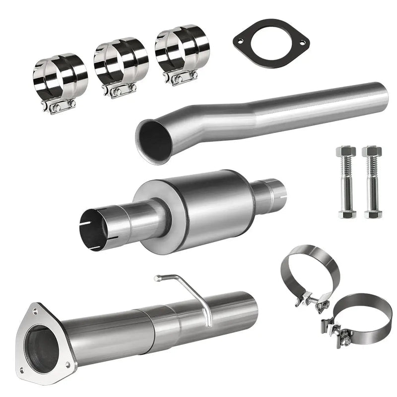 4.0/5.0 Inch 6.7 Powerstroke DPF Delete Race Pipe | Downpipe-Back Exhaust w/Muffler for 2011-2023 Ford F-250, F-350, F-450 Flashark
