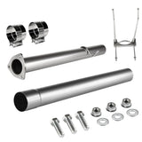 For 4.0/5.0 Inch 2013-2018 6.7 Cummins DPF Delete Race Pipe Dodge Ram 2500/3500 Turbo-Back Flashark