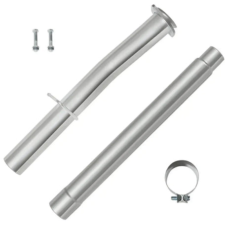 For 4.0 Inch 2008-2010 Ford 6.4 Powerstroke Cat & DPF Delete Race Downpipe-Back Pipe F-250 F-350 F-450 F-550 Flashark