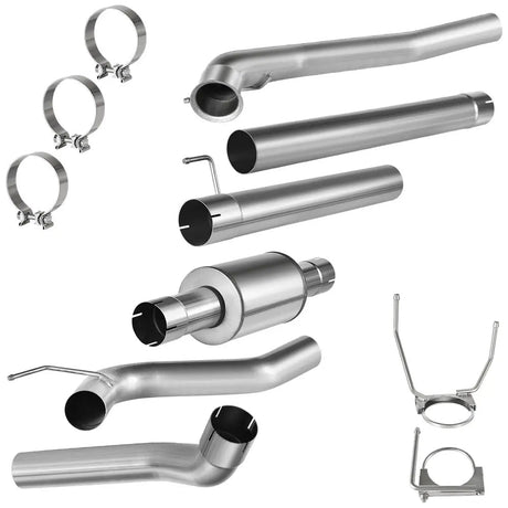 For 4.0 Inch 2007.5-2012 DPF Delete Race Pipe 6.7 Cummins Dodge Ram 2500/3500 Flashark