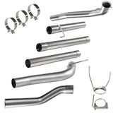 For 4.0 Inch 2007.5-2012 DPF Delete Race Pipe 6.7 Cummins Dodge Ram 2500/3500