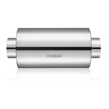 4.0 in. Inlet, 18 in. Overall Exhaust Resonator 12 in. Body, 8 in. Diameter Flashark