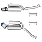 Exhaust Header/Downpipe/CatBack w/ 4.5 Inches Dual Burnt Tips All-In-One Kit for 2003-2006 Nissan 350Z Infiniti G35 Flashark