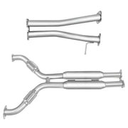 Exhaust Header/Downpipe/CatBack w/ 4.5 Inches Dual Burnt Tips All-In-One Kit for 2003-2006 Nissan 350Z Infiniti G35 Flashark