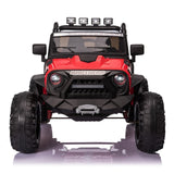 400W 2-Seater Electric Jeep for Kids with LED Lights and 3-Speed Options
