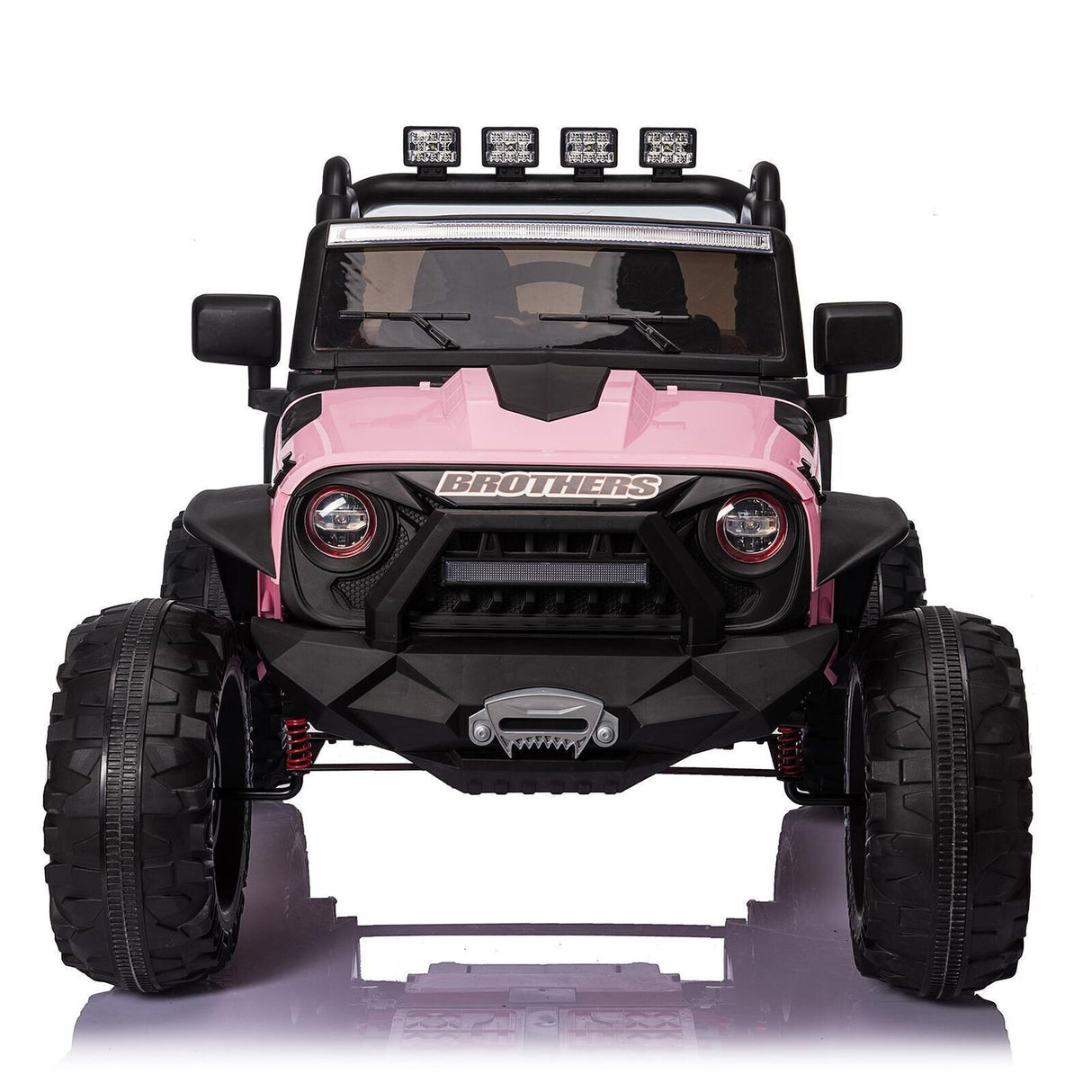 400W 2-Seater Electric Ride-On Jeep with LED Lights, MP3 Player, and USB Port for Kids (24V)