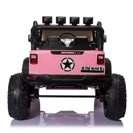 400W 24V Electric Ride On Truck for Kids with AUX Port, LED Lights, and Remote Control