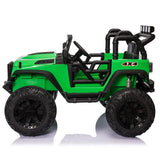 400W 24V Electric Ride On Truck for Kids with AUX Port, LED Lights, and Remote Control