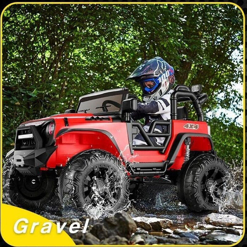 400W Electric JEEP Ride On Toy Truck for Kids with Remote Control - Perfect Gift
