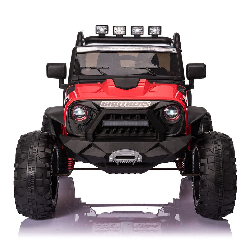 400W Kids Electric Car JEEP with Remote Control - 24V 9Ah Battery - Red