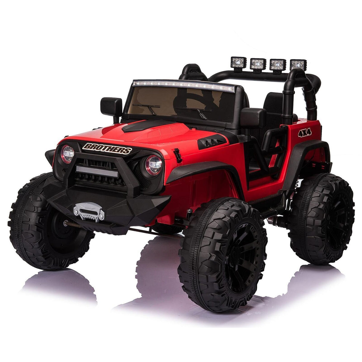 400W Electric Ride On Truck for Kids with AUX Port, LED Lights, and Remote Control