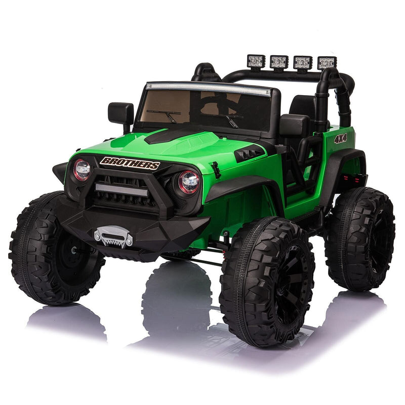 400W Electric Ride On Truck for Kids with AUX Port, LED Lights, and Remote Control