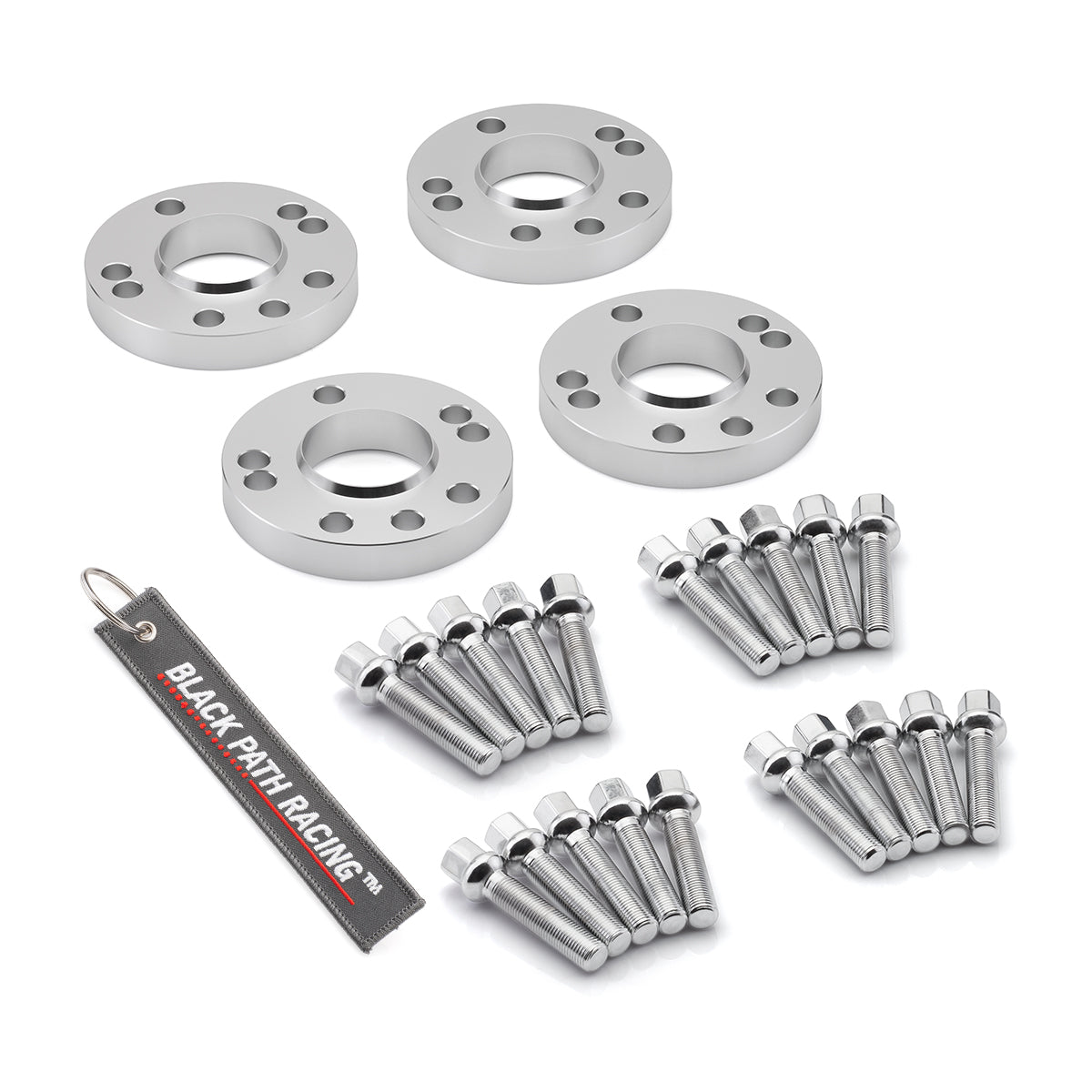 1989-1992 Volkswagen Corrado 4x100 5x100 57.1 Hubcentric Wheel Spacers Extended Lug Nuts - Set of 4