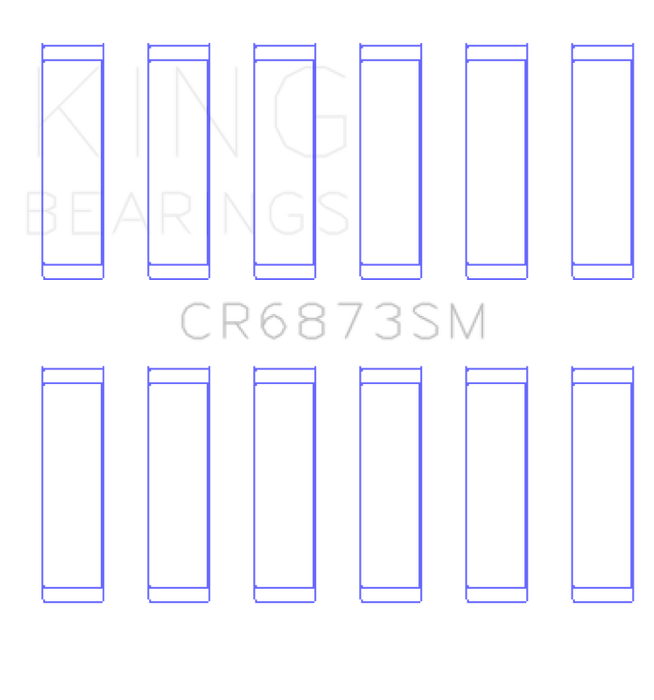 King Engine Bearings Toyota 2Gr-Fe/3Gr-Fe (Size +0.25mm) Connecting Rod Bearing Set