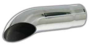 Turn Down Tip | Polished 304 Stainless Exhaust Tip Mel's Manufacturing
