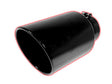 Rolled Angle Cut Exhaust Tip, Black, Bolt On, 4" Inlet, 7" Outlet, 15" Length, Universal ZZ Diesel