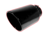 Rolled Angle Cut Exhaust Tip, Black, Bolt On, 4" Inlet, 7" Outlet, 15" Length, Universal ZZ Diesel
