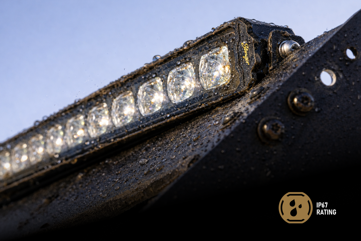 HEXCORE Universal 40" Curved LED Light Bar, Flood & Spot Combo Beam with Amber & White Position Light | STL40CLB Stinger