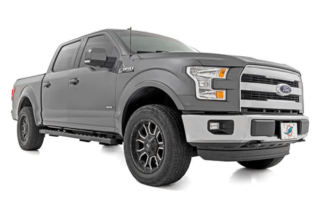 BA2 Running Board Side Step Bars Ford F-150/F-250/F-350 2WD/4WD (15-26) Rough Country