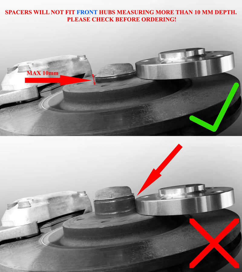 2012-2017 Mercedes-Benz CLA-Class Series 5x112 M14x15 Lug Wheel Spacers set of 4