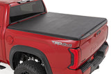 Soft Tri-Fold Bed Cover 5 Foot 7 Inch Bed with and w/o OE Rail Toyota Tundra (22-26) Rough Country