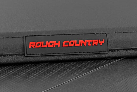 Soft Tri-Fold Bed Cover 5 Foot 7 Inch Bed with and w/o OE Rail Toyota Tundra (22-26) Rough Country