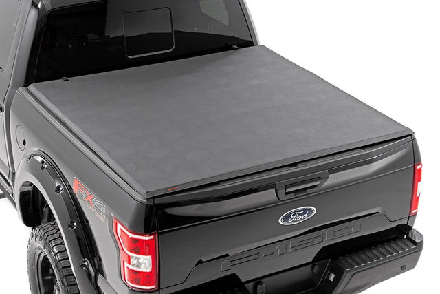 Soft Tri-Fold Bed Cover 6 Foot 7 Inch Bed Ford F-150 2WD/4WD (2009-2014) Rough Country