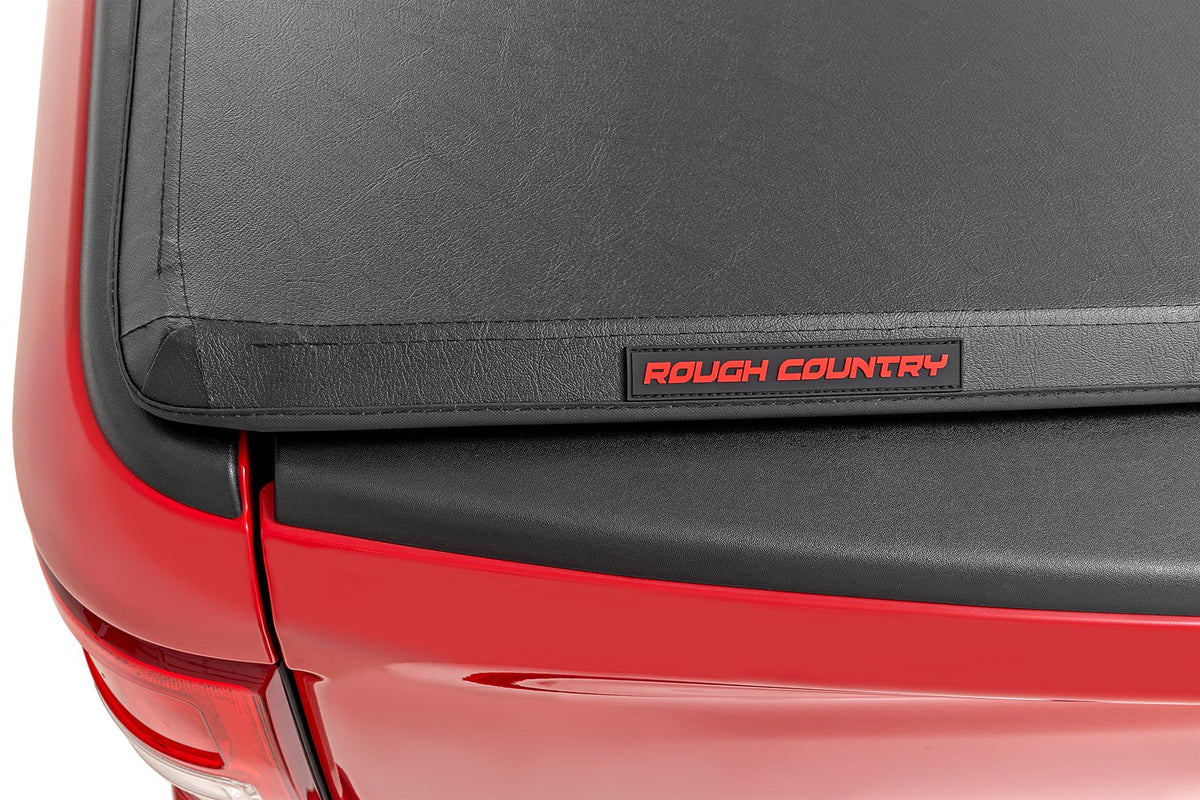 Soft Tri-Fold Bed Cover 4 Foot 6 Inch Bed Ford Maverick 2WD/4WD (2022-2026) Rough Country