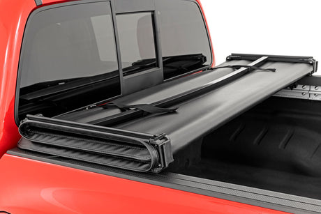 Soft Tri-Fold Bed Cover 5 Foot Bed Nissan Frontier 2WD/4WD (2022-2026) Rough Country