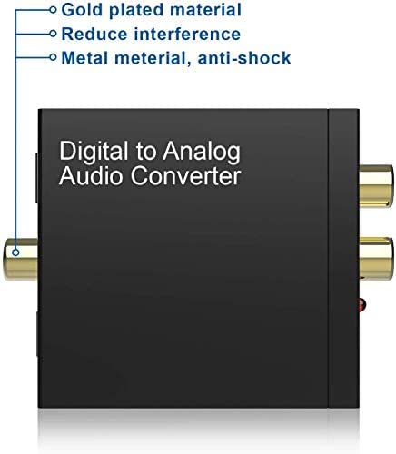192KHz Digital to Analog Audio Converter DAC – Optical/Coax to RCA & 3.5mm Rybozen