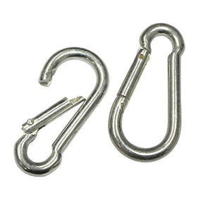 2 × 6mm Snap Hooks – Heavy Duty Metal Clips (2-Pack) TekShack