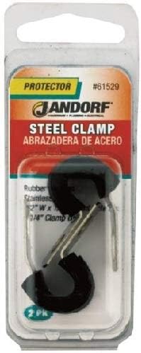 JANDORF Clamp Stainless Steel Rubber Cushion 61529 Jandorf