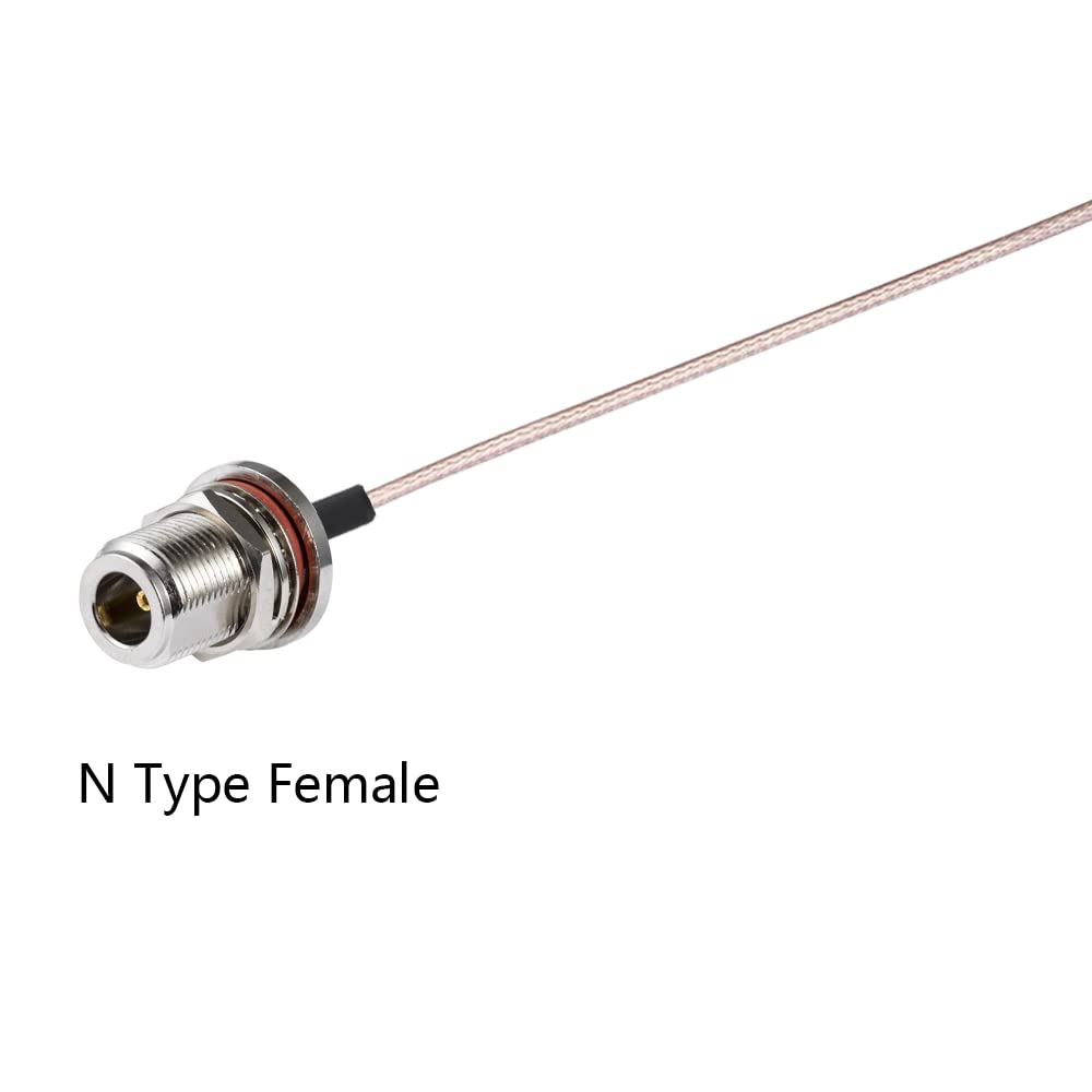 IPEX to N Type Female Coaxial Cable, 6" – 2-Pack TekShack