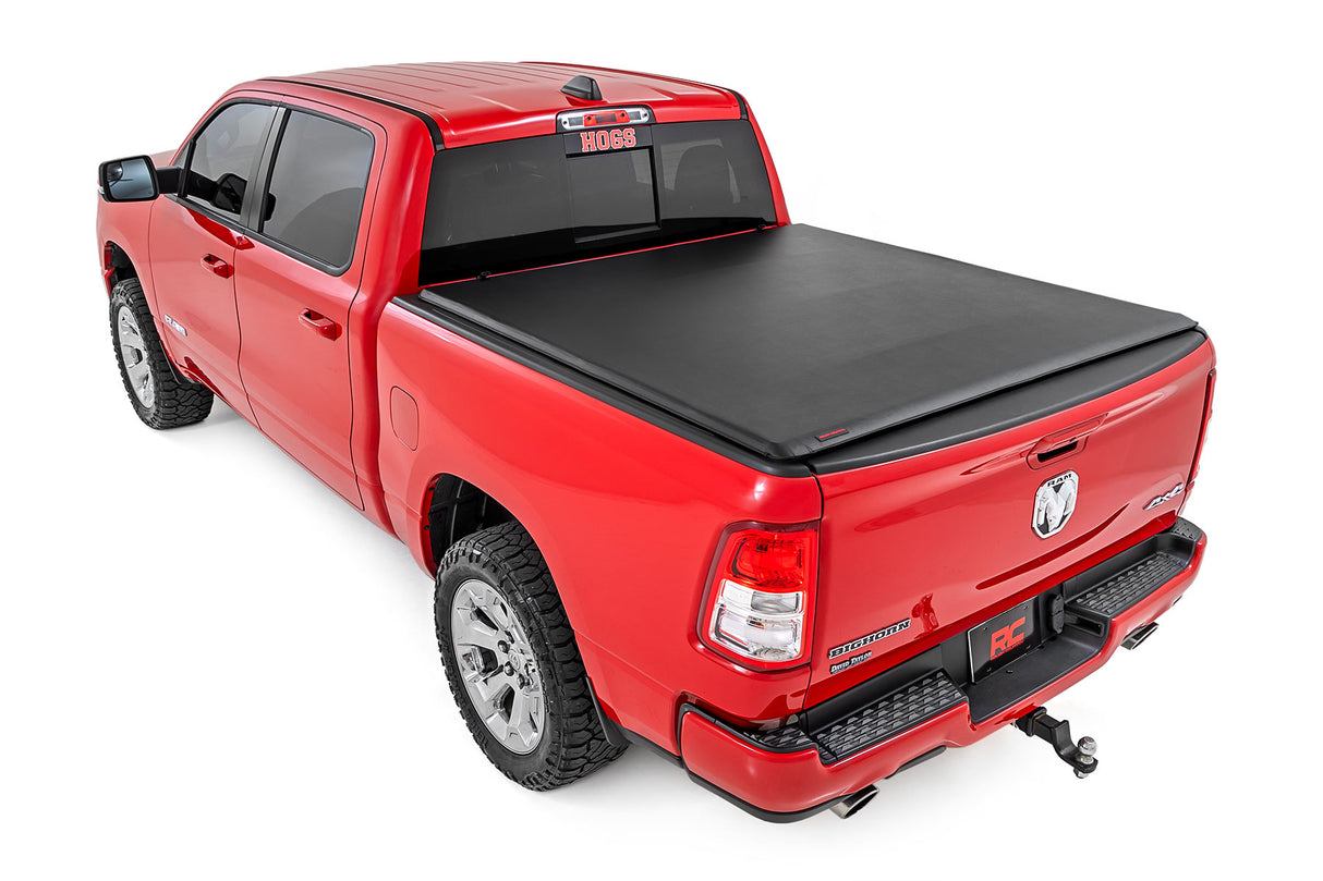 Soft Roll Up Bed Cover 5 Foot 7 Inch Bed No Rambox Ram 1500 (19-26)/1500 TRX (21-24) Rough Country