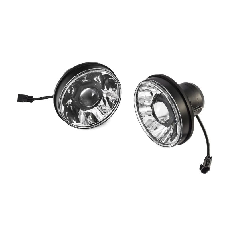 KCHilites 7" Gravity® LED Pro-2-Headlights-SAE/ECE-40W Driving Beam- Universal | '07-'18 JK Wrangler