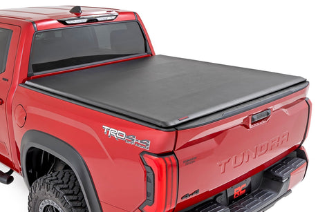 Soft Roll Up Bed Cover 6 Foot 7 Inch Bed Toyota Tundra 2WD/4WD (2022-2026) Rough Country