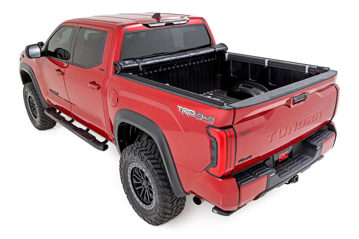 Soft Roll Up Bed Cover 6 Foot 7 Inch Bed Toyota Tundra 2WD/4WD (2022-2026) Rough Country