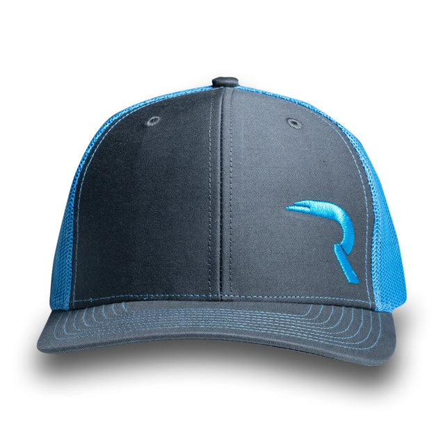 RECON "R" Trucker Snapback Hat - Charcoal / Columbia Blue RECON RECON "R" Trucker Snapback Hat - Charcoal / Columbia Blue RECON "R" Trucker Snapback Hat - Charcoal / Columbia Blue RECON "R" Trucker Snapback Hat - Charcoal / Columbia Blue RECON "R" Trucker Snapback Hat - Charcoal / Columbia Blue