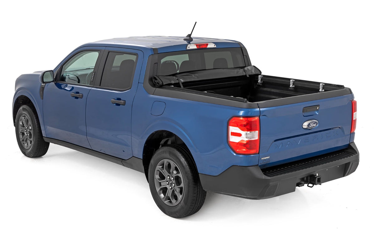 Soft Roll Up Bed Cover 4 Foot 6 Inch Bed Ford Maverick 2WD/4WD (2022-2026) Rough Country