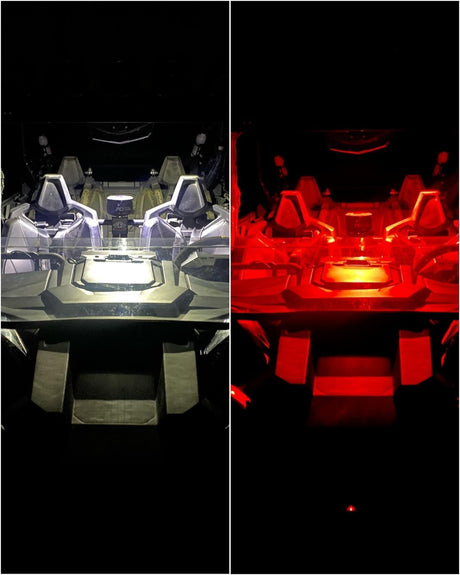Interior Dome Light With White & Red LEDs by GG Lighting