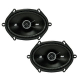 Kicker DSC6804 | 6"x8" 2-Way Coaxial Speakers 4-Ohm (Pair)