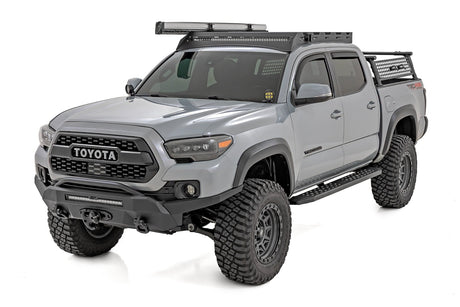 RPT2 Running Board Double Cab Black Toyota Tacoma 2WD/4WD (2016-2023) Rough Country