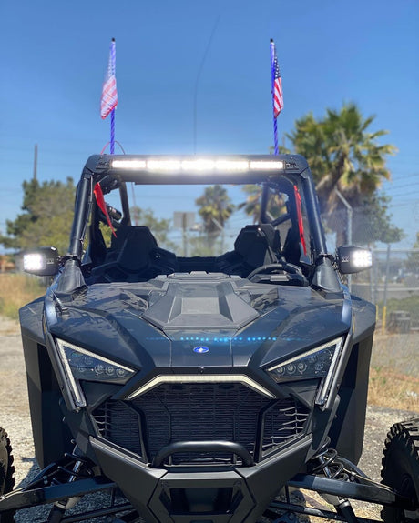 Polaris Pro R RZR 30" Roof Mounts For Light Bar or MPM Mount GGLighting