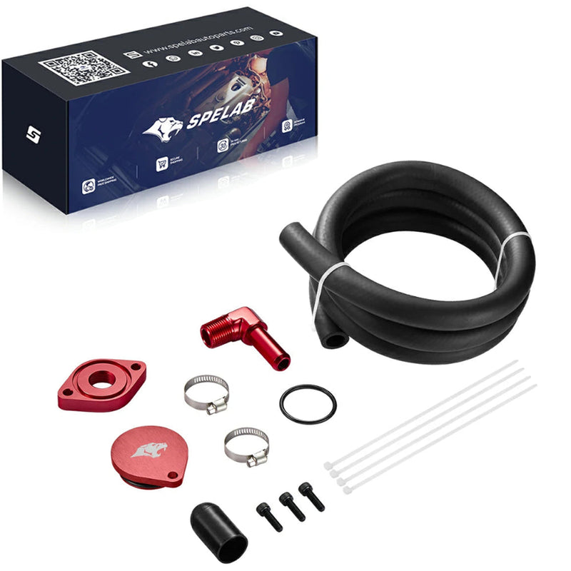 CCV Reroute/Delete Kit 2011-2025 Ford 6.7 Powerstroke F250 F350 F450 w/Catch Can｜SPELAB