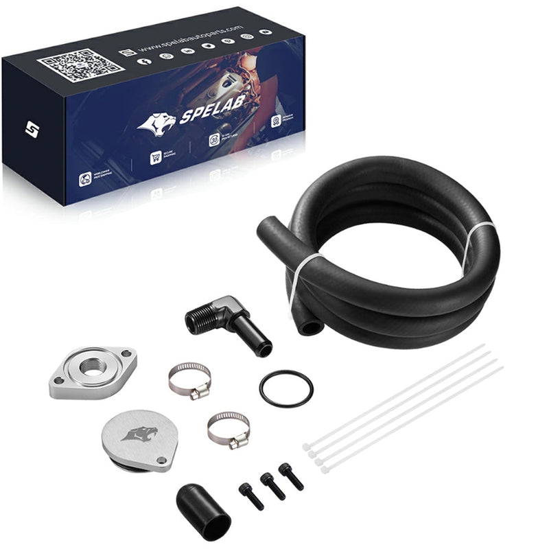 CCV Reroute/Delete Kit 2011-2025 Ford 6.7 Powerstroke F250 F350 F450 w/Catch Can｜SPELAB