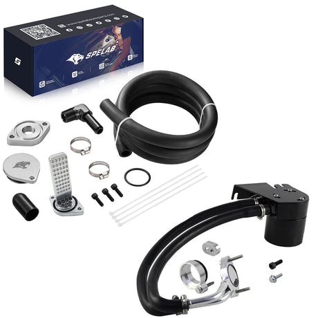 CCV Reroute/Delete Kit 2011-2025 Ford 6.7 Powerstroke F250 F350 F450 w/Catch Can|SPELAB