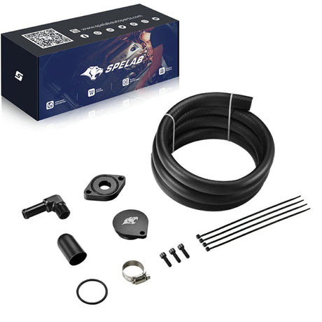 CCV Reroute/Delete Kit 2011-2025 Ford 6.7 Powerstroke F250 F350 F450 w/Catch Can|SPELAB