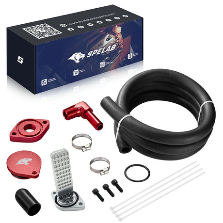 CCV Reroute/Delete Kit 2011-2025 Ford 6.7 Powerstroke F250 F350 F450 w/Catch Can|SPELAB